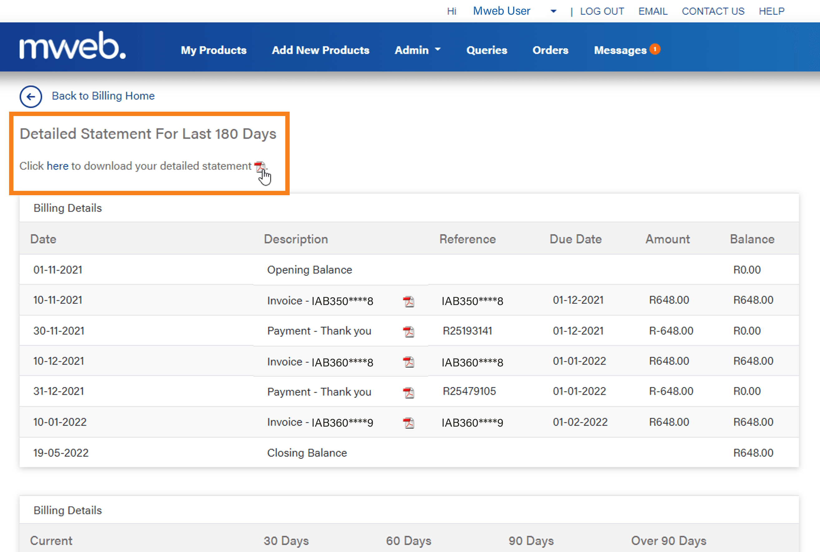 How to download your monthly statement