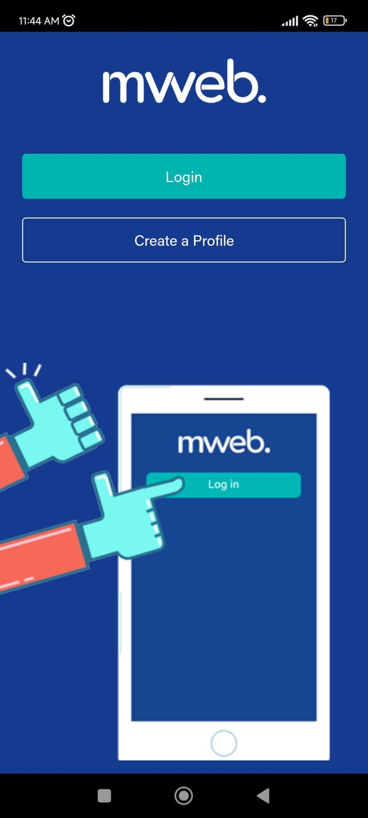 How to Login With the Mweb Mobile App