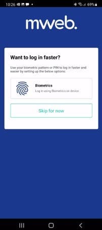 How to Login with the Mweb Mobile App