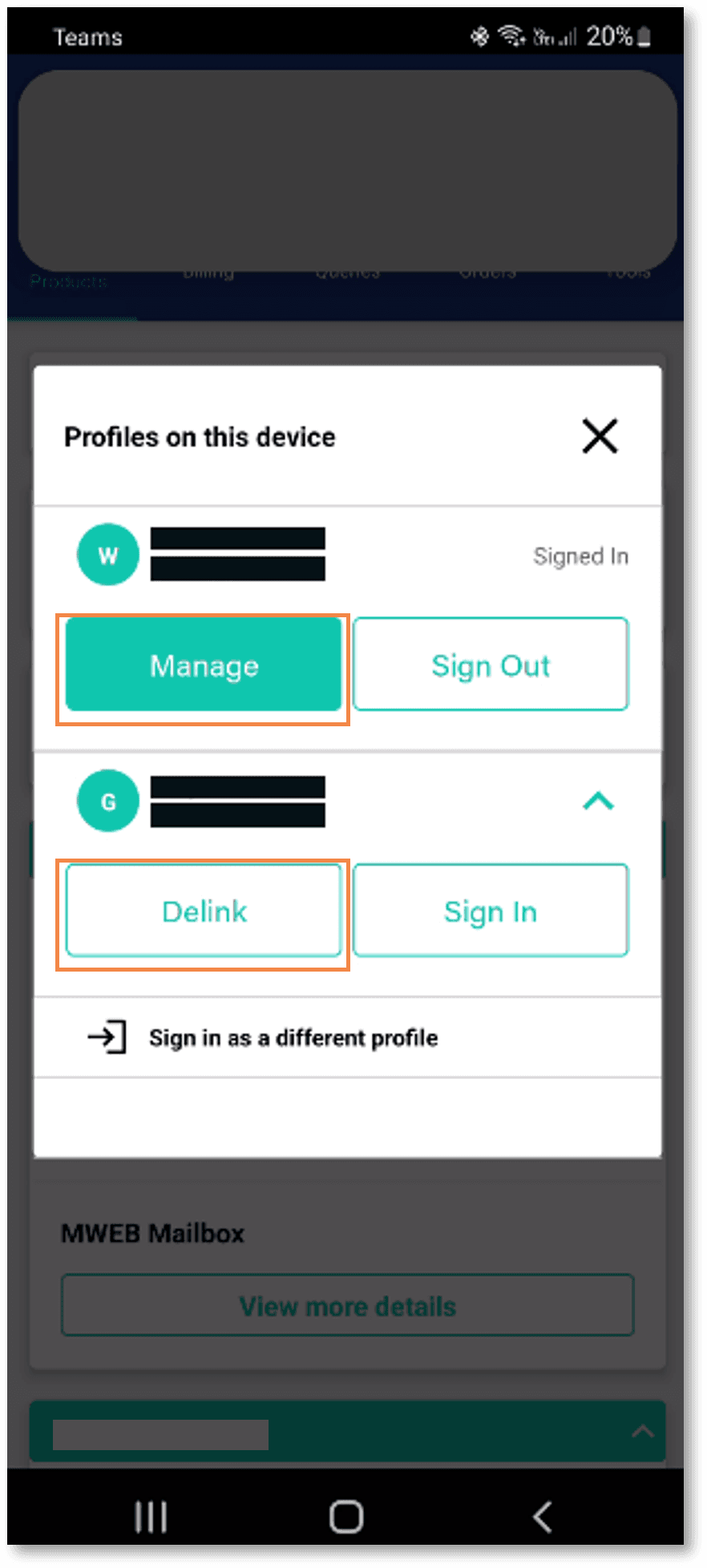 How to Manage your Account with the Mweb Mobile App