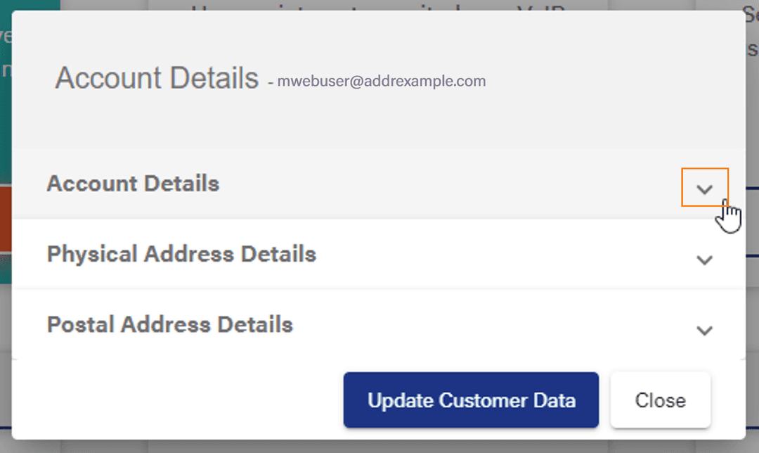 How to update your account details
