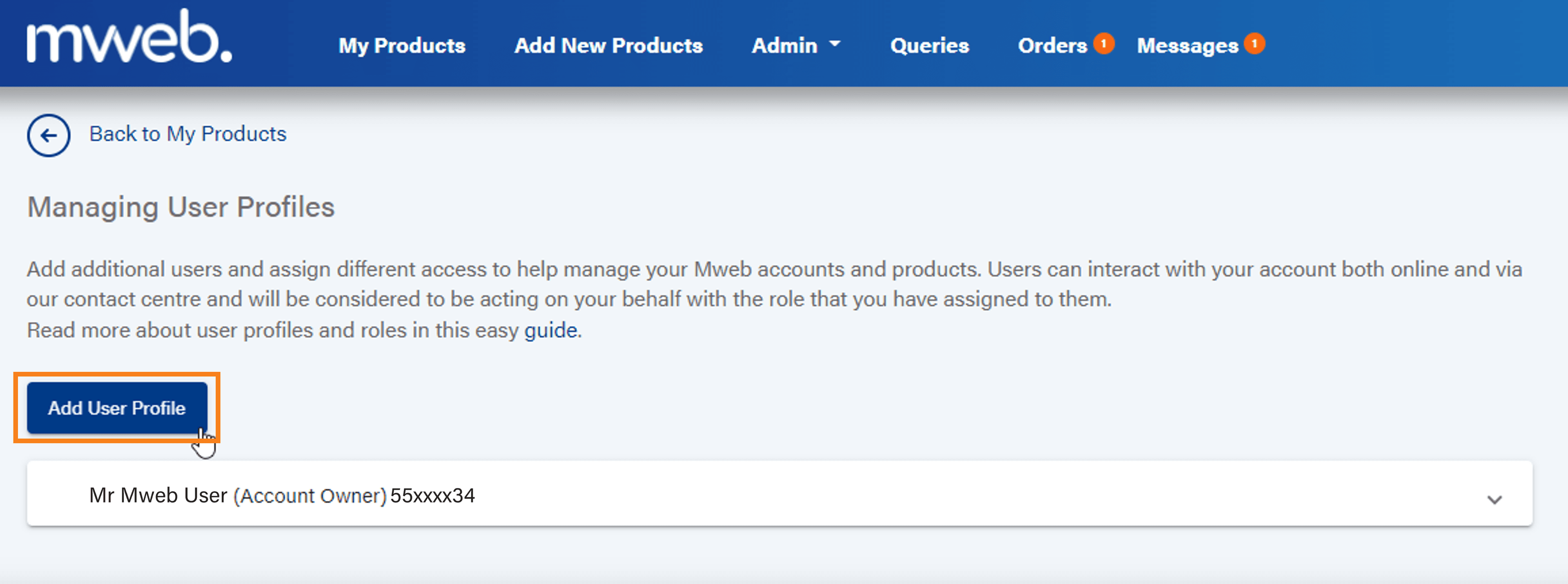 How to add user profiles