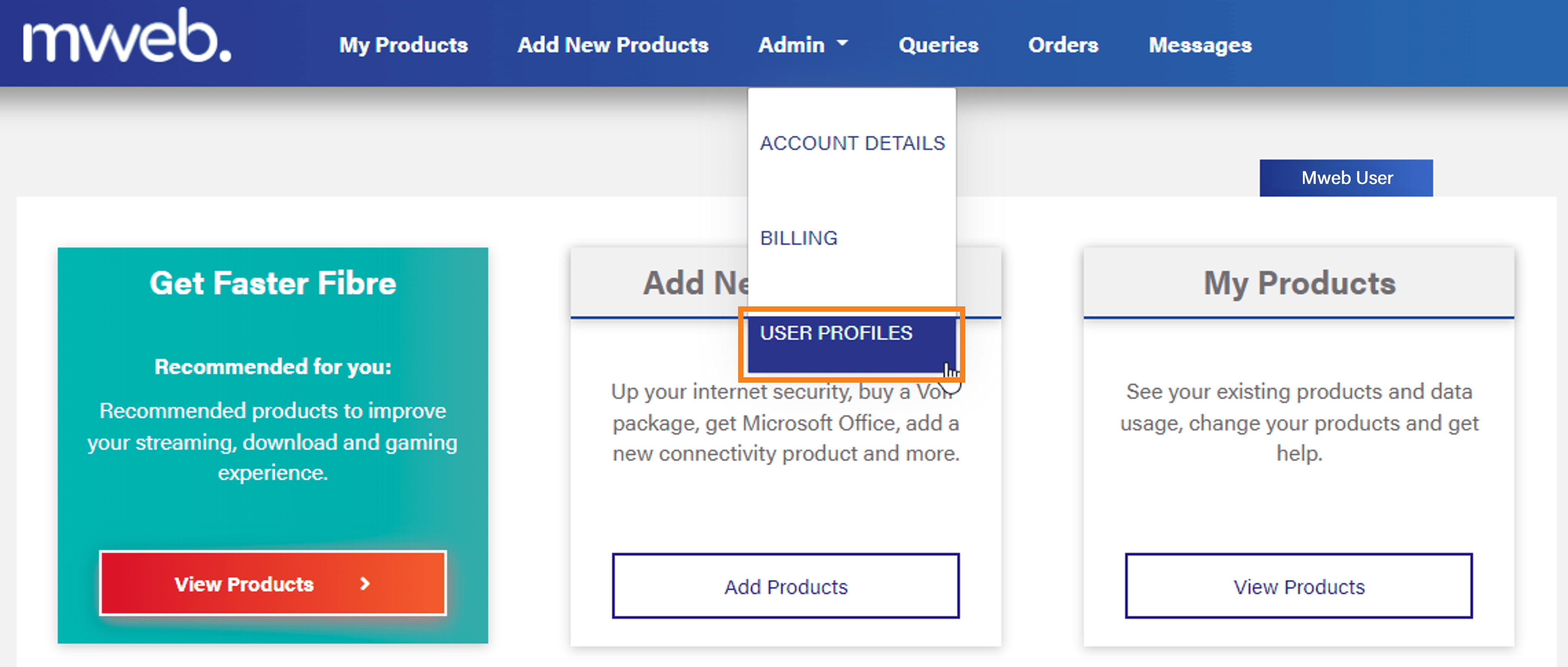 How To Manage User Profiles On Your Mweb Account How To Manage User Profiles On Your Mweb Account