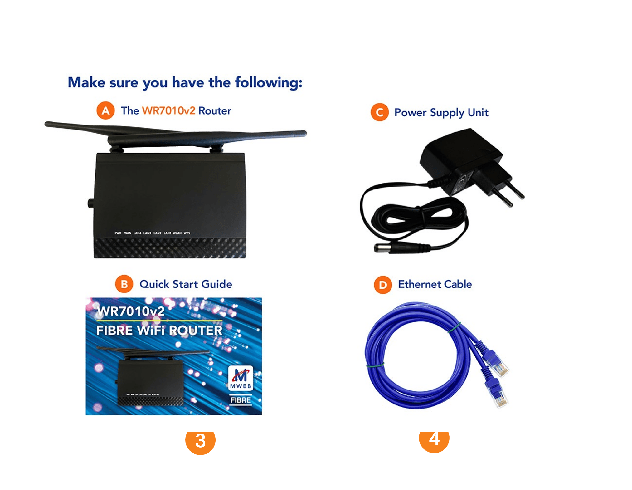 How to Setup your Mweb Wr7010 Fibre Router