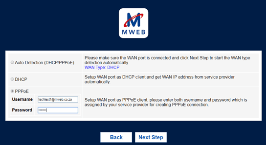 How to Setup your Mweb Wr7010 Fibre Router
