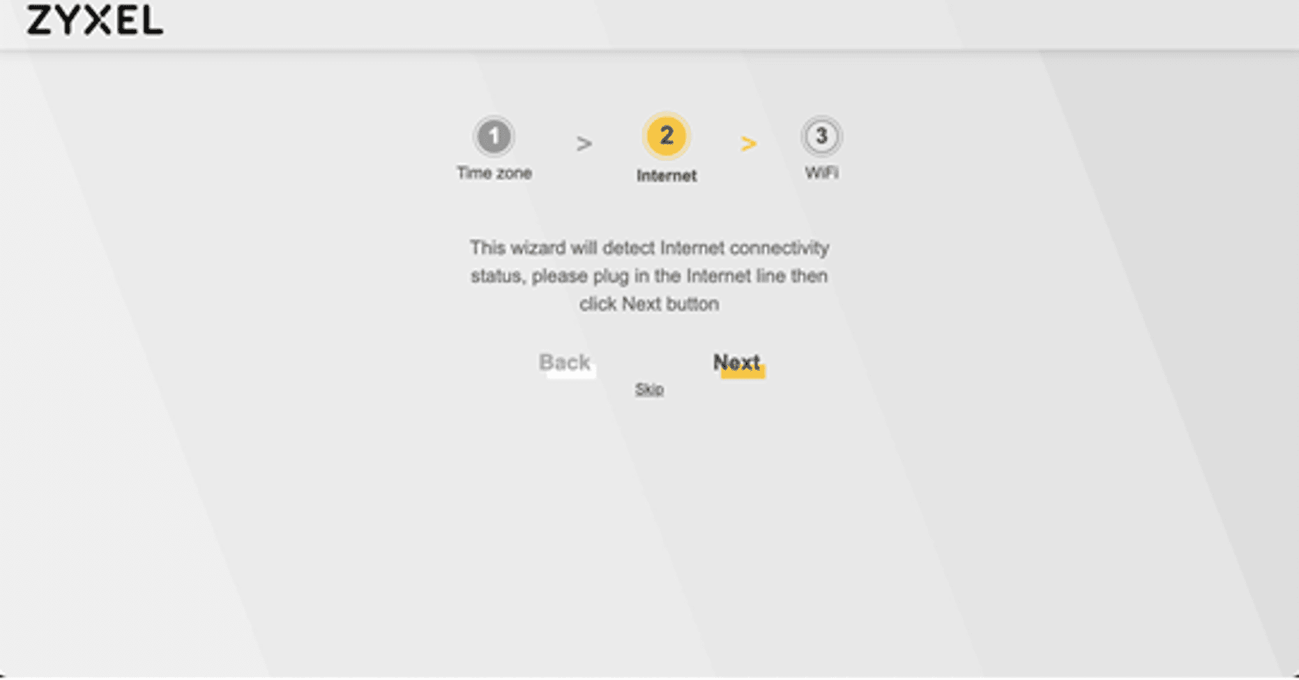 Beautiful view of G Router Setup Wizard