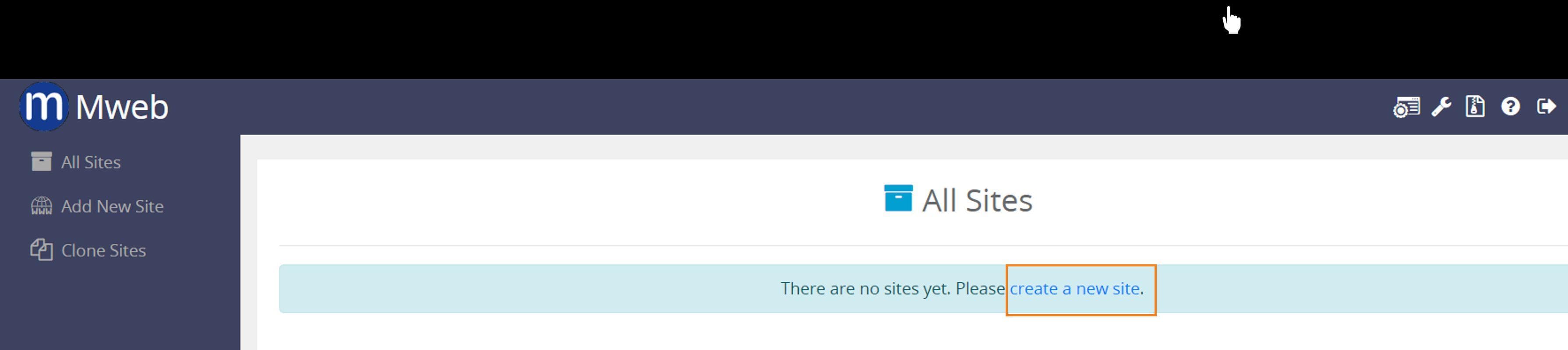 Build and manage your website with Mweb sitebuilder