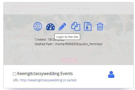 Build and manage your website with Mweb sitebuilder