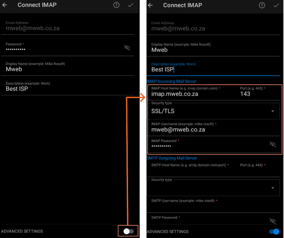 How to Set Up Your Mweb Email on the Outlook App for Android