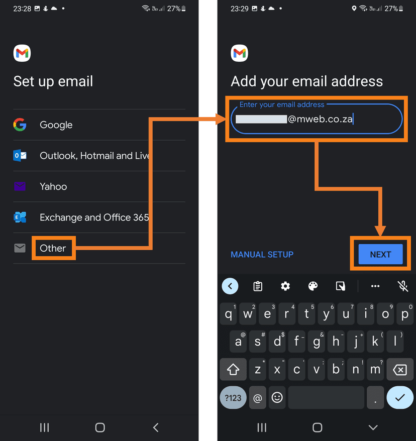 How to setup mail on your android phone with Gmail
