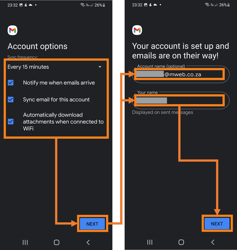 How to setup mail on your android phone with Gmail