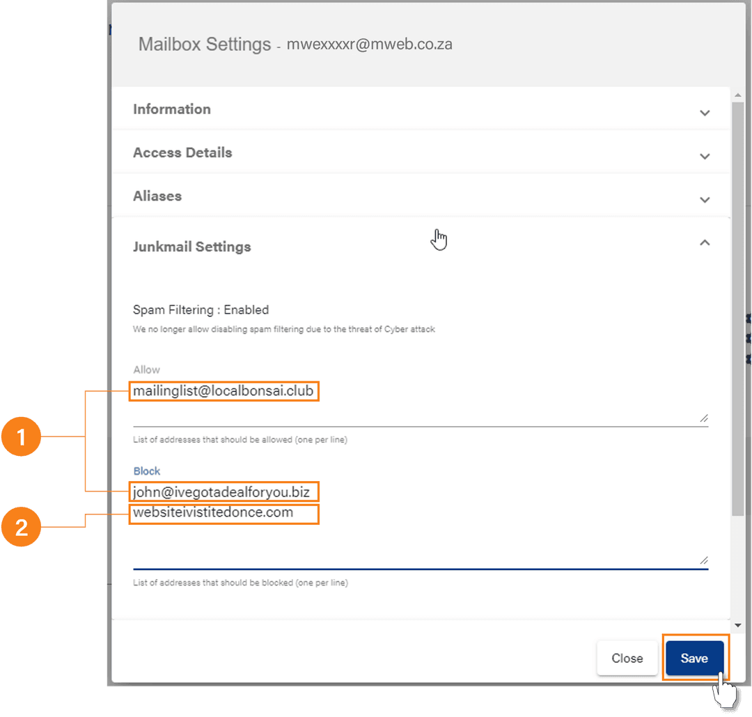 How To Manage Junkmail Settings