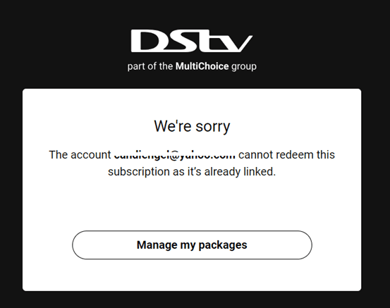 How to set up Your DStv Account