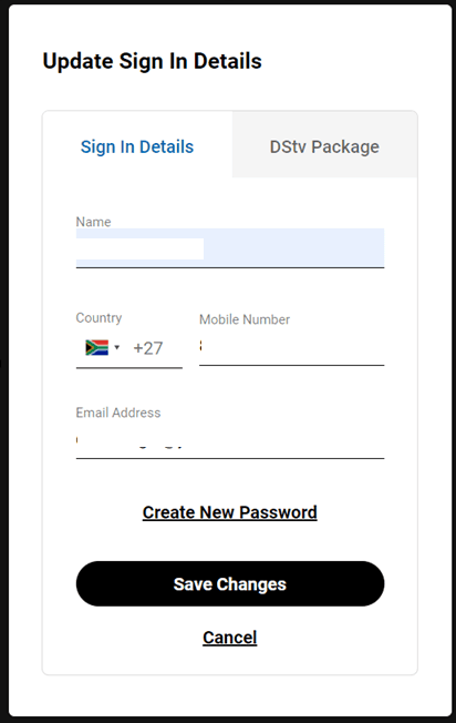 How to set up Your DStv Account