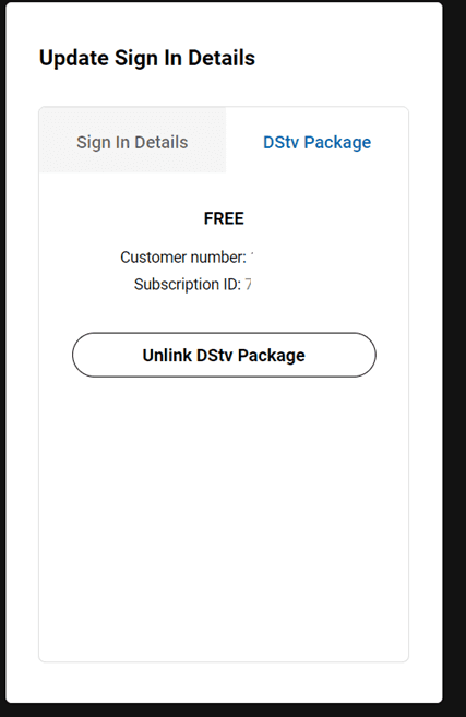 How to set up Your DStv Account