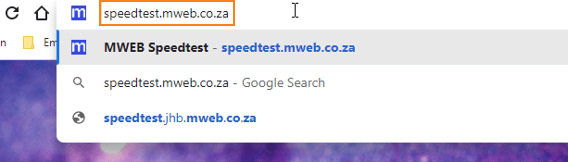How to Run a Speedtest from our website